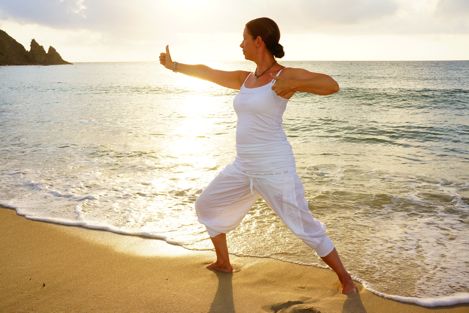 Yoga am Strand